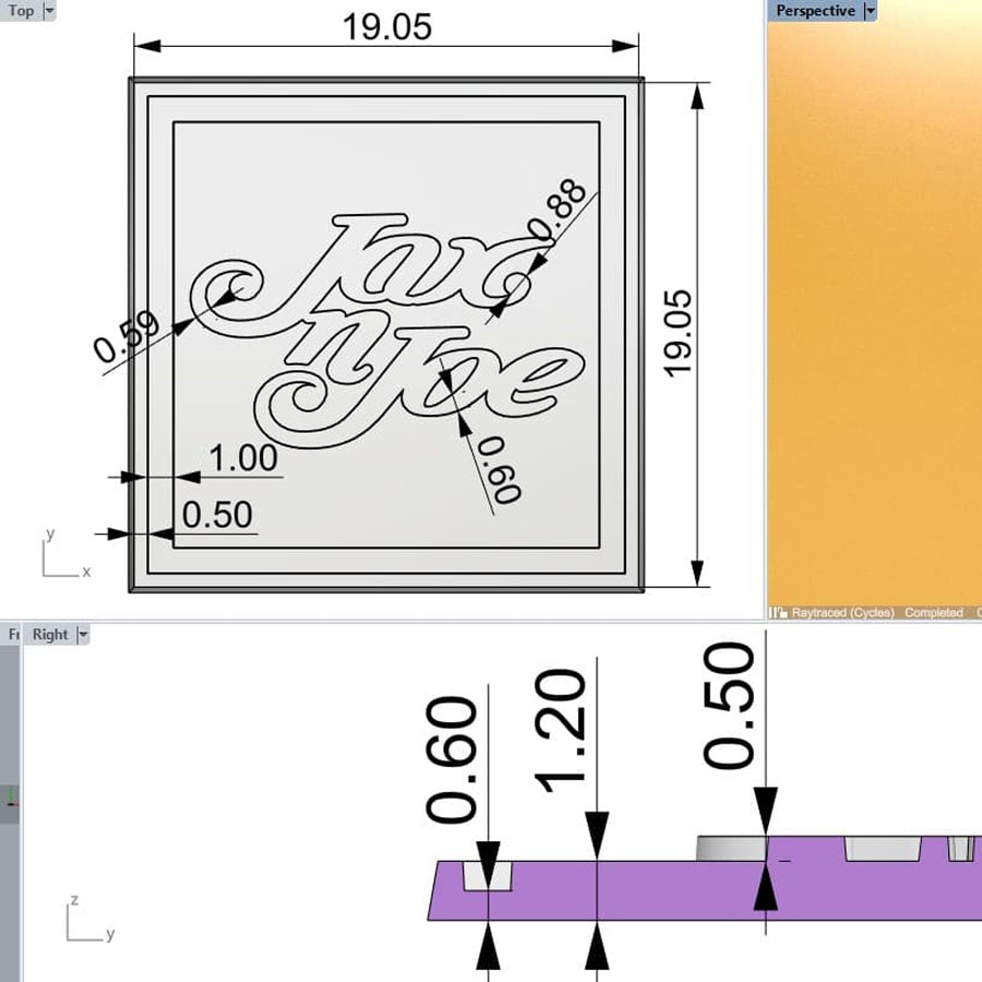 Création d'écussons de silicone