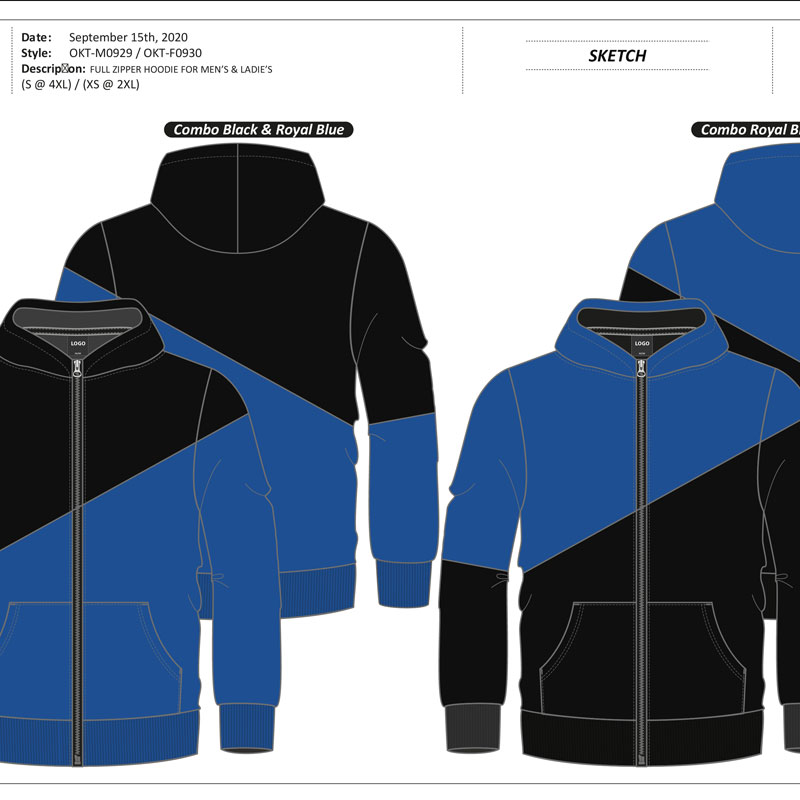 Création et confection d'un vêtement sur mesure.