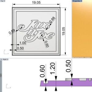 Création d'écussons de silicone